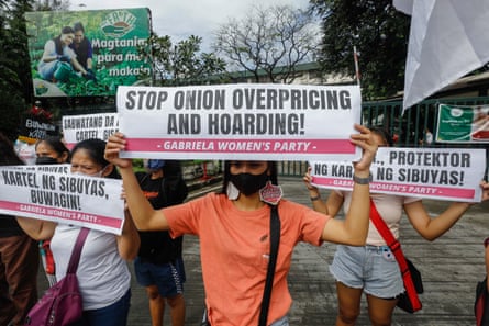 Protesters in Metro Manila call for government action to reduce food prices