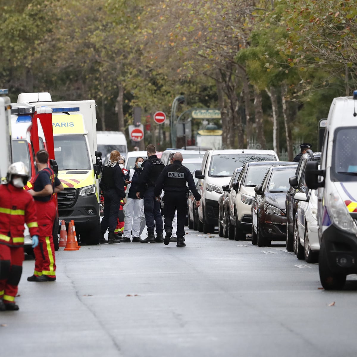 Two Injured In Knife Attack Outside Charlie Hebdo S Former Offices In Paris World News The Guardian