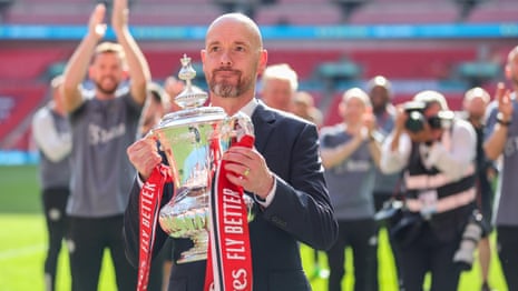 'When they don't want me I will hear it': Ten Hag tight-lipped on future after FA Cup win – video