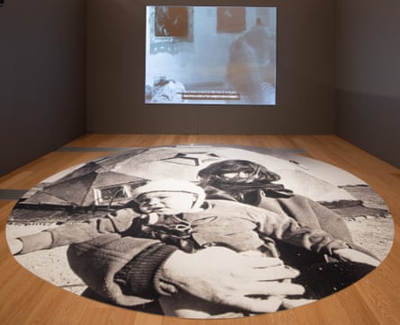 Grace Ndiritu’s Protest Carpet – Motherhood; on wall, Labour – Birth of a New Museum.
