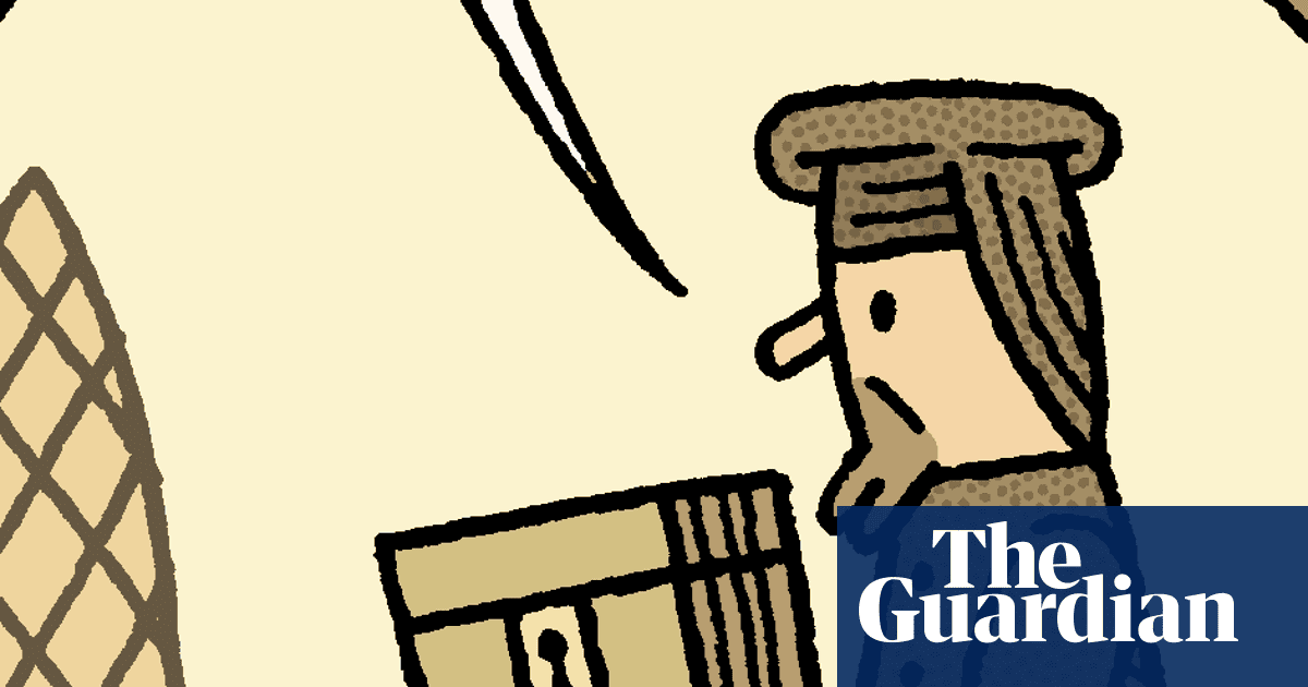 Tom Gauld on Chaucer’s first unboxing video – cartoon
