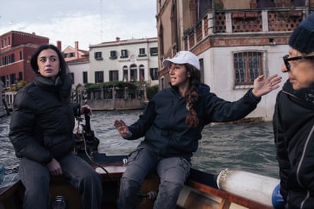 Marta Canino leads a practical boat-driving lesson on the Grand Canal