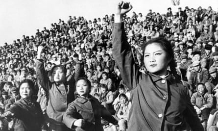 Chinese red guards during the cultural revolution in 1966.