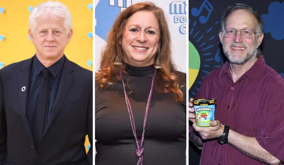 Richard Curtis, left, Abigail Disney and Jerry Greenfield are among the letter’s signatories. 