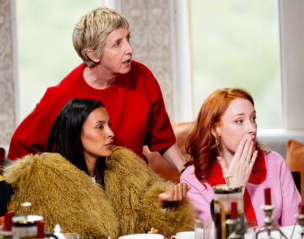 Maya Jama, Julie Hesmondhalgh and Professor Hannah Fry, on the current season of Celebrity Traitors.