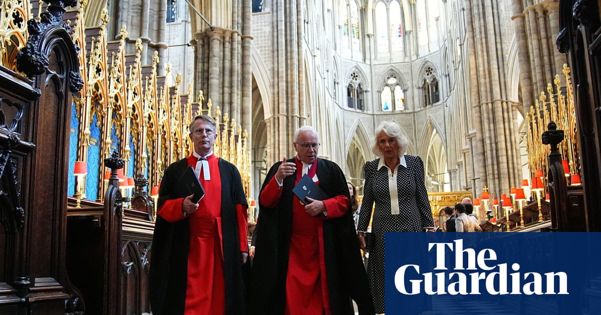 Queen Camilla unveils foundation stone for 13m Westminster Abbey sacristy