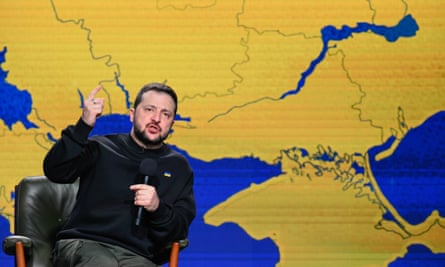 المؤتمر الصحفي السنوي لفولوديمير زيلينسكي في نهاية العام في كييف، أوكرانيا، 19 ديسمبر 2023