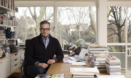 Tyler Brule in his office at Monocle in Marylebone, central London