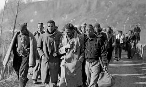 Republican fighters arrive in France after defeat by Franco’s forces in 1939. 
