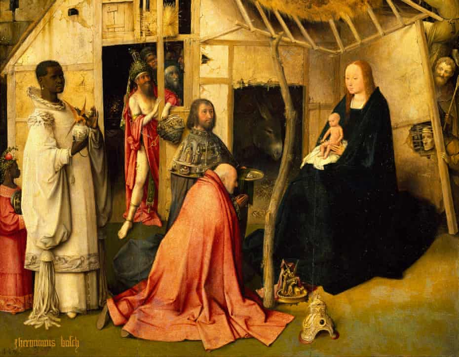 Balthasar in detail from Worship of the Magi, 1510, by Hieronymus Bosch.