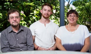 Alexander Allen with his parents, Tony and Kelela.