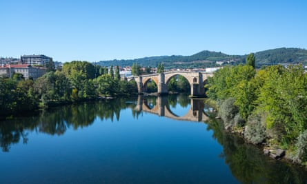 Ponte Romana, the Roman bridge over the Minho River, Ourense
