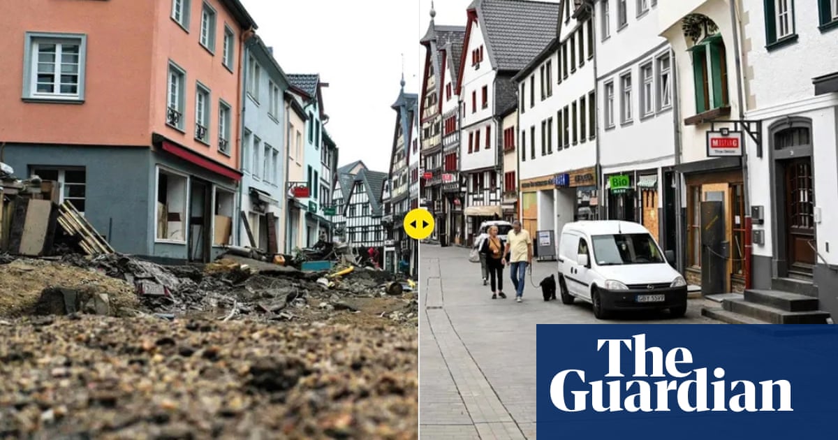 After the floods: Germany’s Ahr valley then and now – in pictures