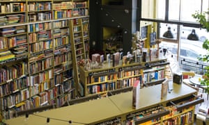 Interior of Podpisnie Izdaniya bookshop, St Petersburg