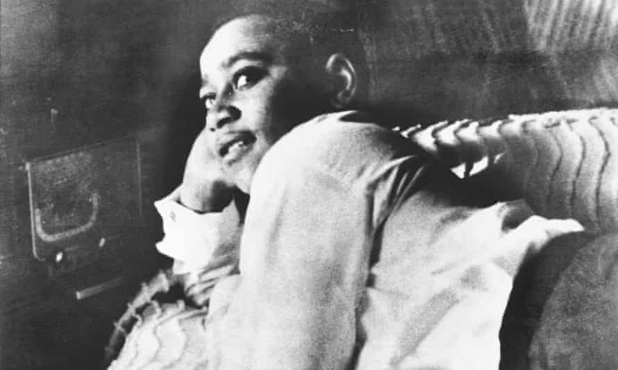Emmett Till, the murdered boy on whom the painting is based.