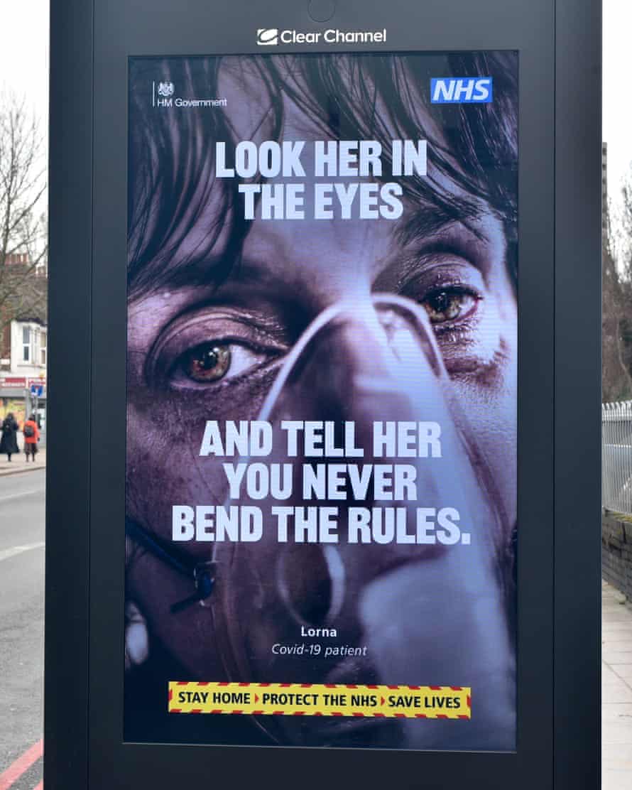 A government poster campaign in January 2021.