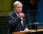 ‘The fault lines in our world are widening’, António Guterres warns as world leaders gather for UN General Assembly – live updates