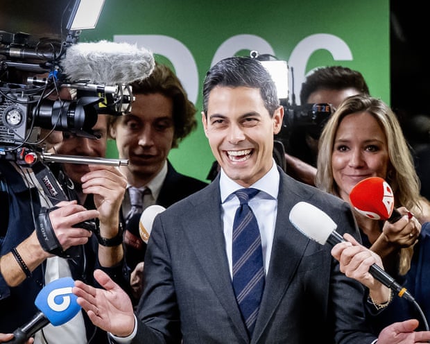 El partido liberal-progresista D66 gana las elecciones, según informan medios holandeses. El partido liberal-progresista D66 gana las elecciones, según informan medios holandeses.