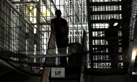 An inmate inside Pentonville prison, London.