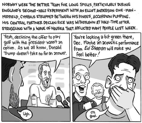 David Squires on … England’s high-wire act continuing to the World Cup semis, panel 3