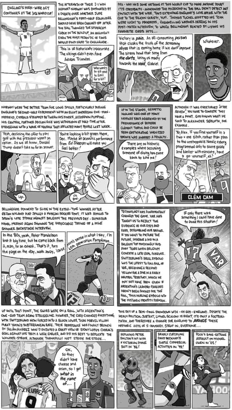 David Squires on … England’s high-wire act continuing to the World Cup semis, panel 1