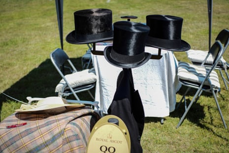 Top Hats on show during day two of Royal Ascot.