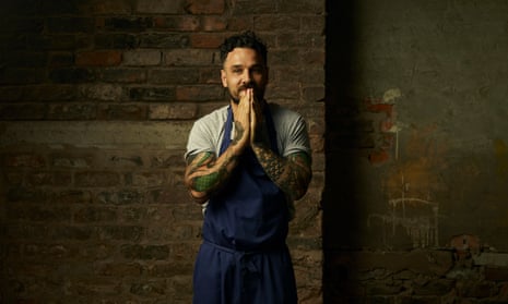 Gary Usher on the site of his next restaurant, Wreckfish in Liverpool.