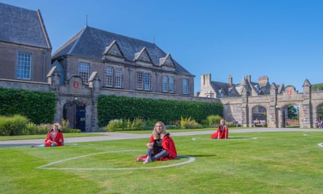 Students at the University of St Andrews.