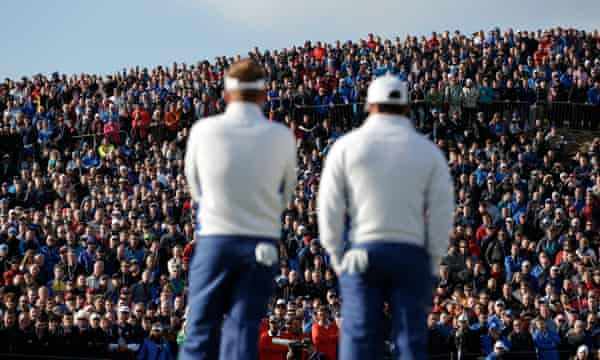 A Ryder Cup crowd at Gleneagles, Scotland, in 2014