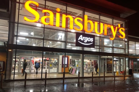 A Sainsbury’s store with an Argos