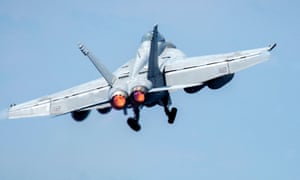 A US navy F/A-18 Super Hornet