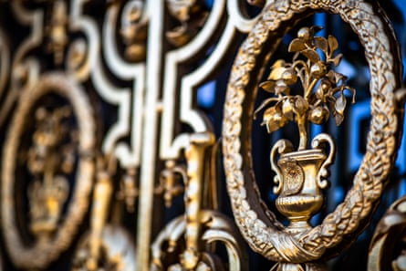 Detail on a golden gate.