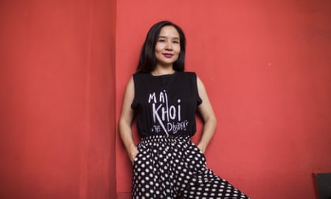 Musician Mai Khoi at a Hanoi cafe on 19 August