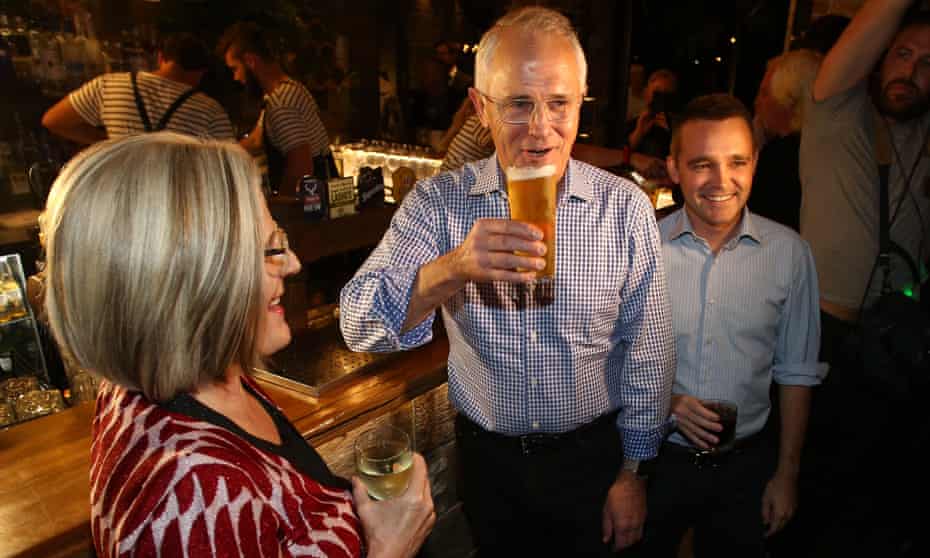 Lucy and Malcolm Turnbull with Wyatt Roy