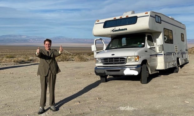 All Gas No Brakes ... Andrew Callaghan and his trusty RV.