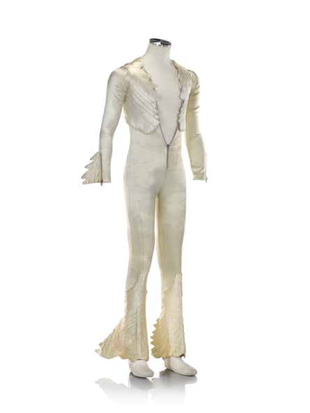 Freddie Mercury’s ivory satin outfit for Queen’s Bohemian Rhapsody video.