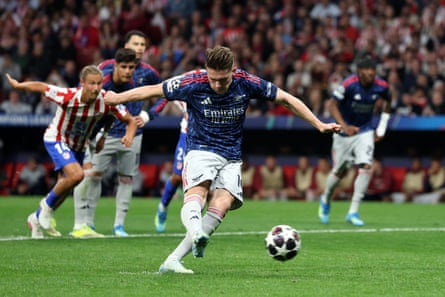 Gyökeres and Alvarez on spot as VAR controversy denies Arsenal at Atlético | Champions League | The Guardian