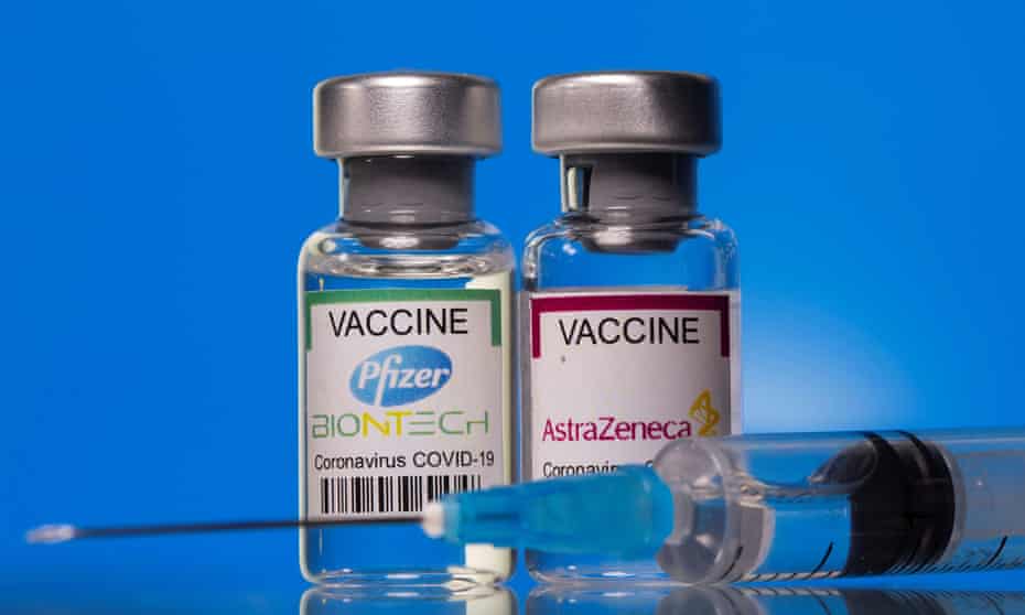 More Frequent Side Effects Reported Mixing Pfizer And Oxford Covid Jabs Study Suggests Vaccines And Immunisation The Guardian