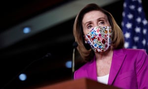 Nancy Pelosi in Washington DC, on 7 January.