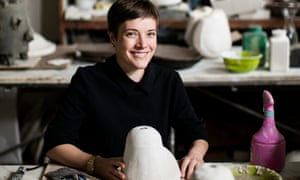 Emma Hart in Museo Carlo Zauli, Faenza, during her residency.