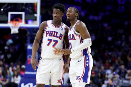 The Sixers person a brace of young stars successful VJ Edgecombe (left) and Tyrese Maxey.