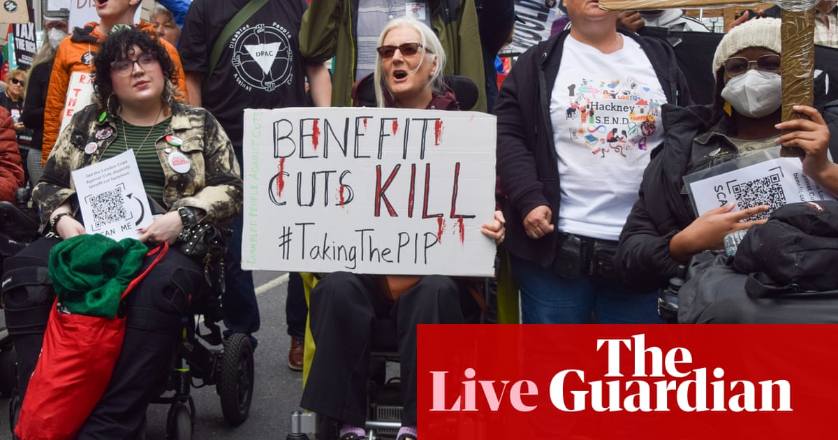Minister says Labour's welfare bill rebels trying to do their job well' as No 10 considers concessions UK politics live