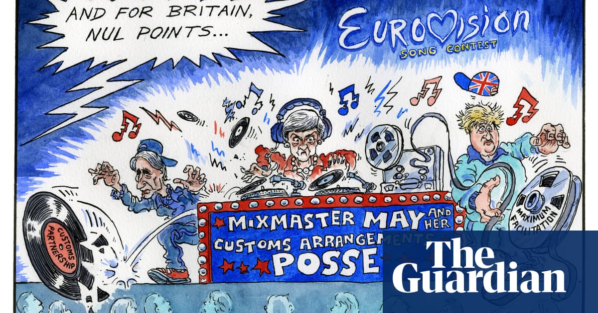 Image result for UK and Eurovision Song Contest cartoon