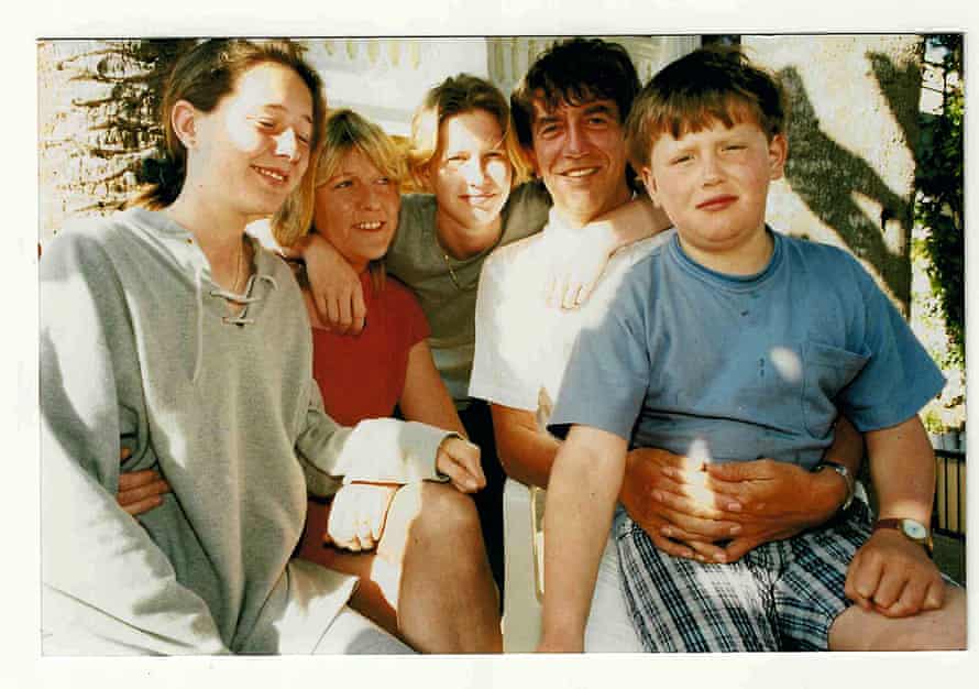 From left: Francesca, Judy, Amber, Howard and Patrick Marks in 1995.