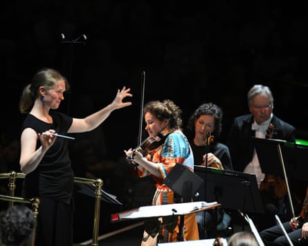 violinist Patricia Kopatchinskaja (centre) plays Stravinsky’s 1931 Violin Concerto.