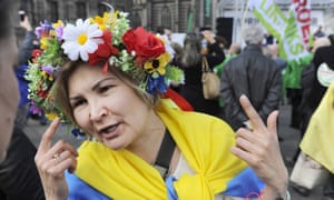 A ‘Maidan manifestation’ in Amsterdam a few days before the referendum on the association treaty with Ukraine