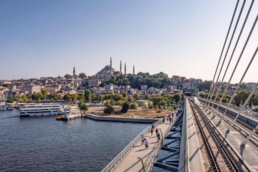 The Golden Horn subway bridge