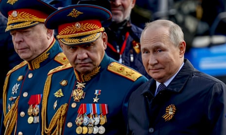 President Vladimir Putin attends the military parade in Moscow on Monday. 