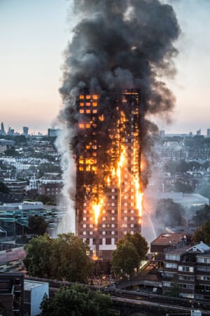 Screaming people were trapped as a blaze engulfed the 27 storey Grenfell Tower in Notting Hill, London on 14 June