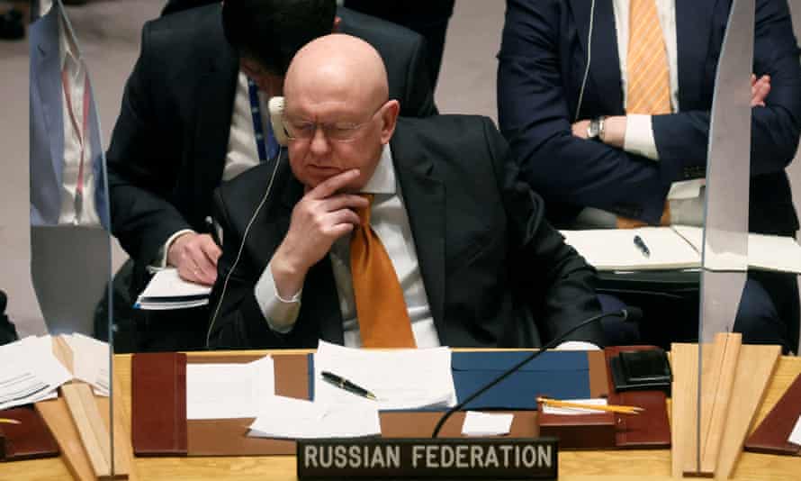 First Thing: Proud Boys leaders charged with seditious conspiracy | US news 1 Vassily Nebenzia at UN